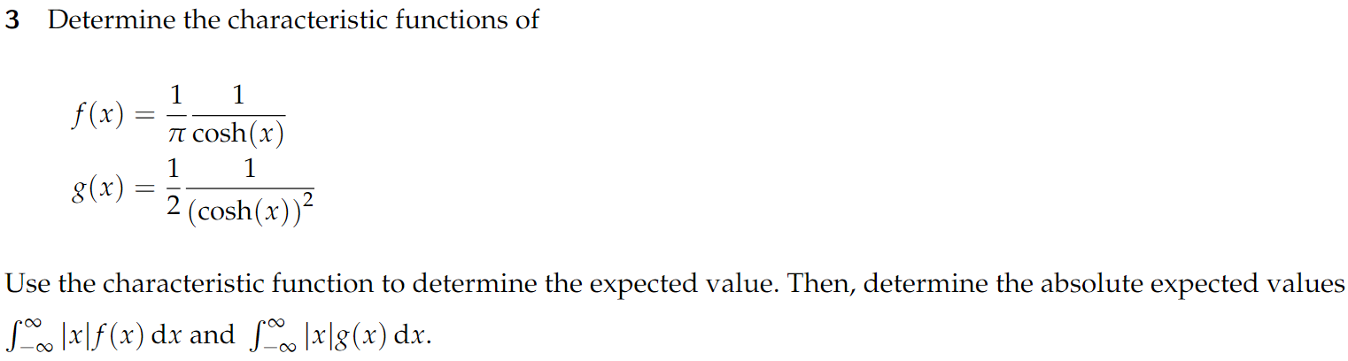 Solved 3 Determine The Characteristic Functions Of | Chegg.com