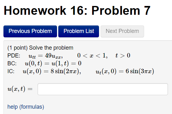Solved Homework 16: Problem 7 Previous Problem Problem List | Chegg.com