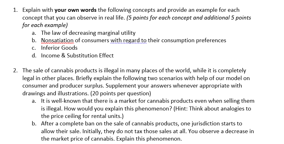 Solved 1. Explain with your own words the following concepts | Chegg.com