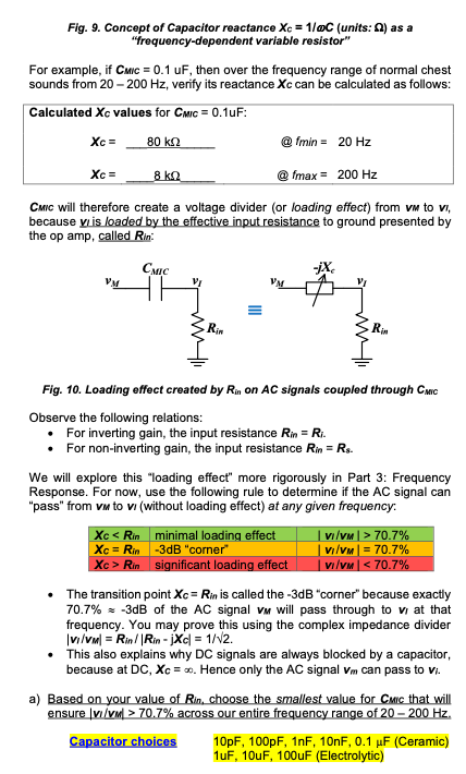 Fig. 9. Concept of Capacitor reactance Xc=1/ωC | Chegg.com