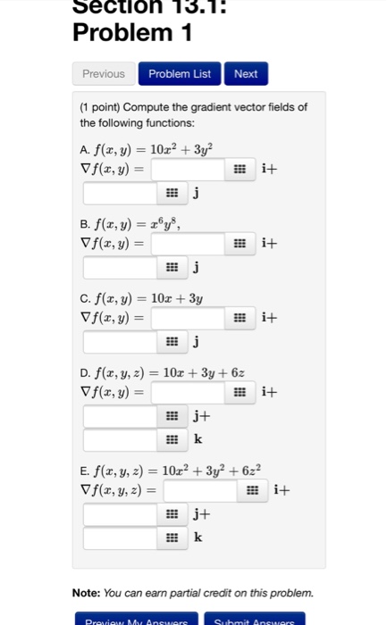 Solved Compute The Gradient Vector Fields Of The Following 4597