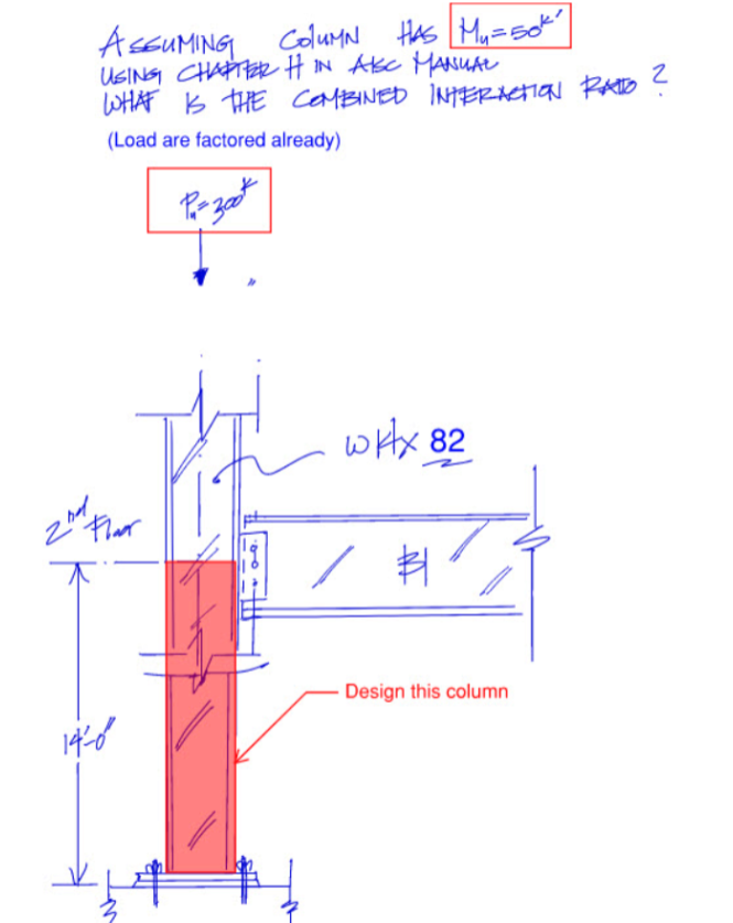 Solved Assuming Column has a Mu = 50Kipp - ft USing chapter | Chegg.com