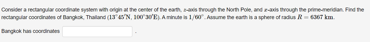 Solved Consider a rectangular coordinate system with origin | Chegg.com