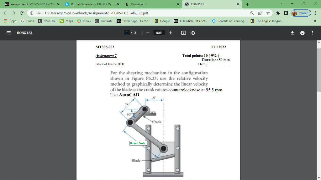 For the shearing mechanism in the configuration shown | Chegg.com
