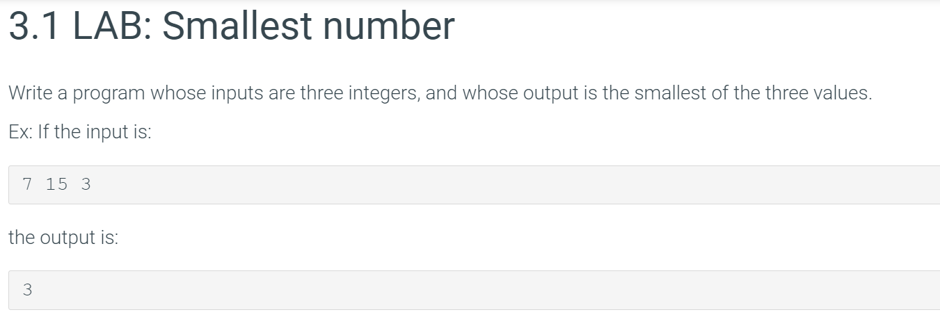 How To Teach Smallest Number