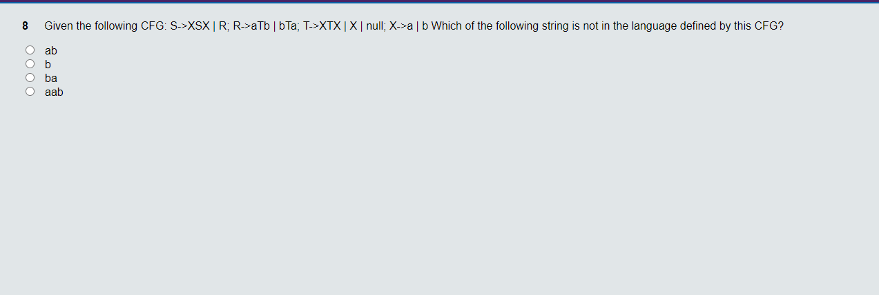 Solved 7 Which of the following language cannot be generated | Chegg.com