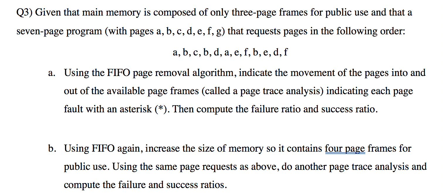 Solved Q3 Given That Main Memory Is Composed Of Only Chegg Solved Q3 Given That Main Memory Is Composed Of Only Chegg