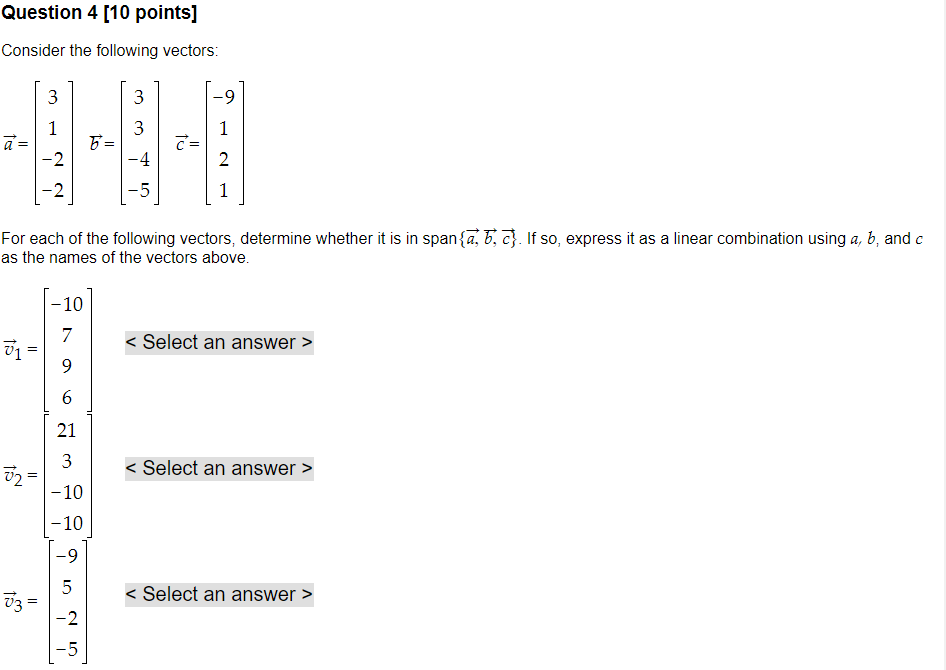 Solved Question 4 (10 points] Consider the following | Chegg.com