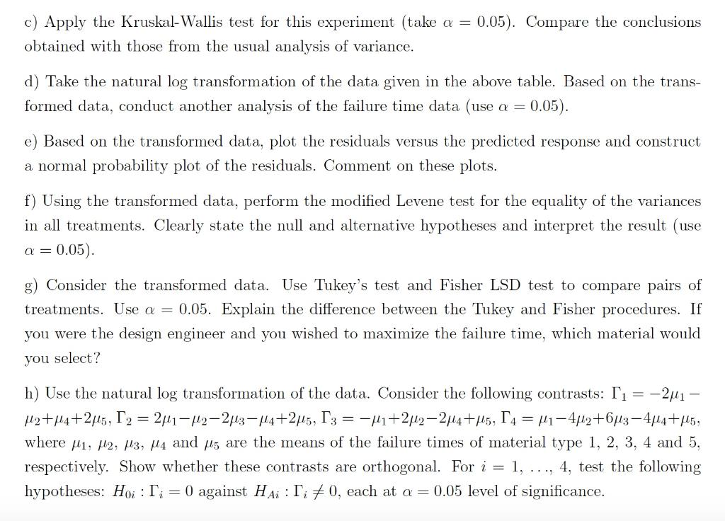 Solved Q2. (50 pts.) An experiment was performed to | Chegg.com