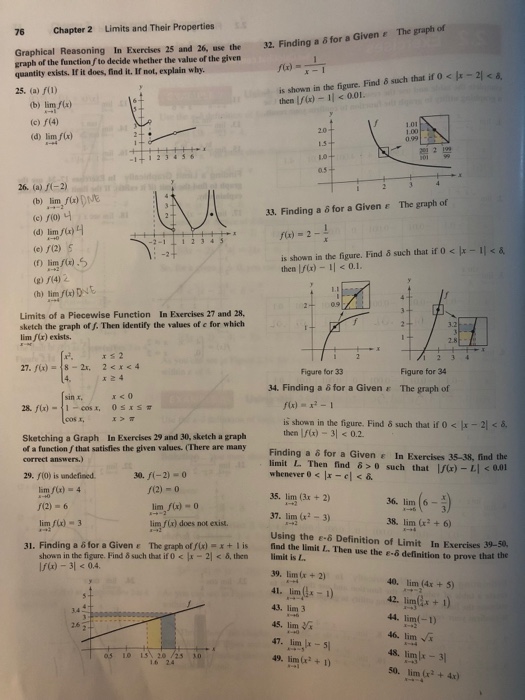 Solved 76 Chapter 2 Limits and Their Properties The graph of | Chegg.com
