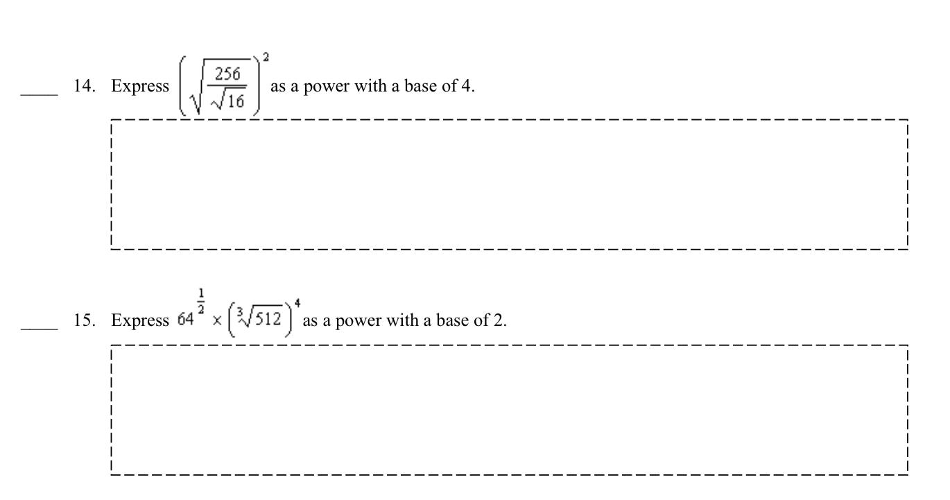 express 256 as power of 2