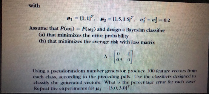 Solved 2.12 Consider A Two-class, Two-dimensional | Chegg.com