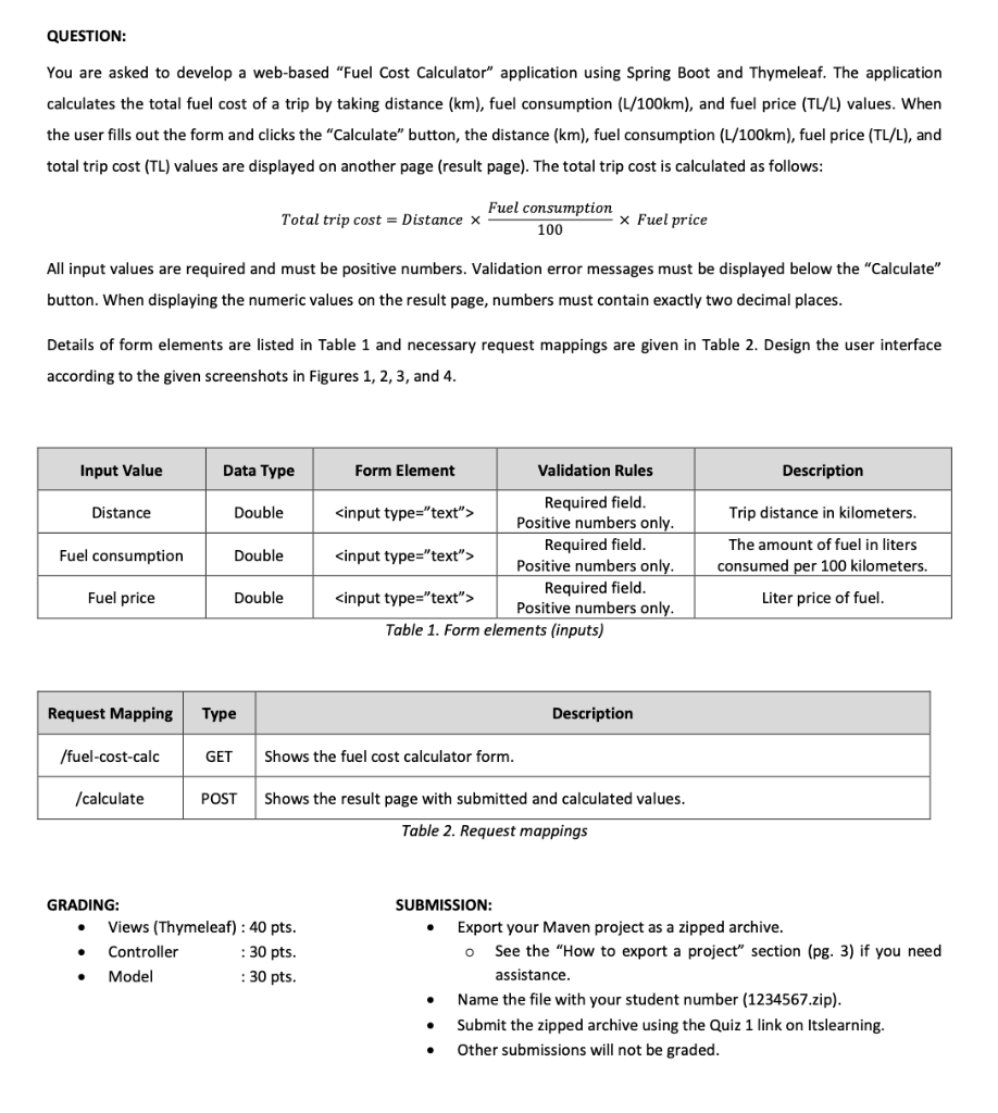 Fuel Cost Calculator