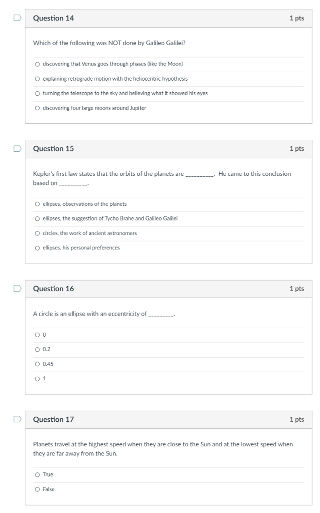 Solved Question 14 1 pts Which of the following was NOT done | Chegg.com