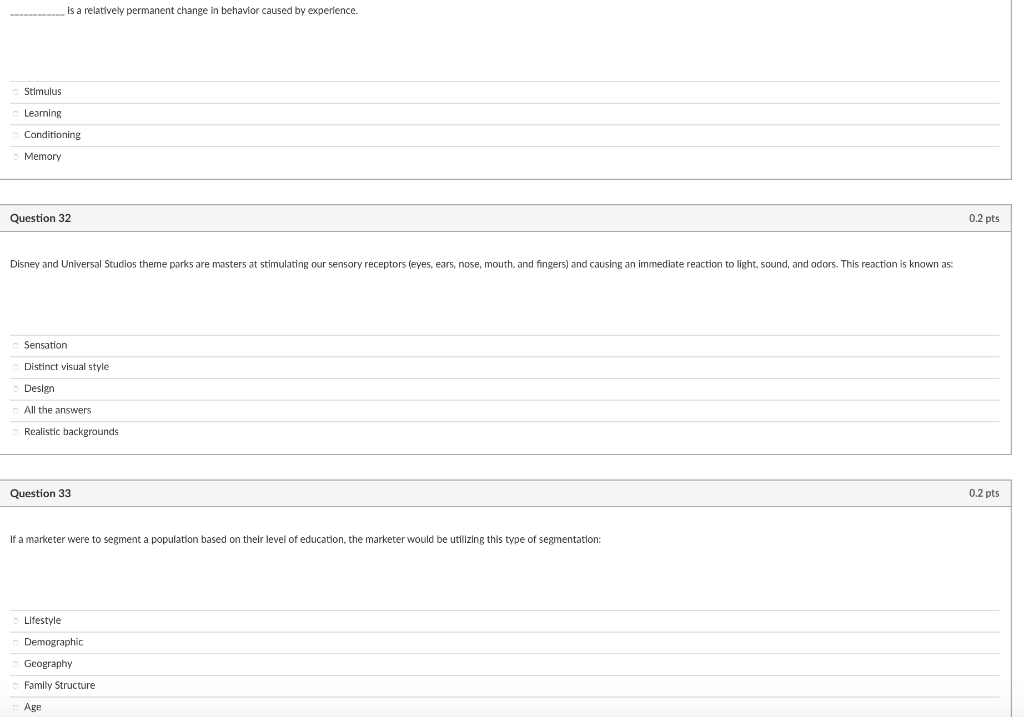 Solved is a relatively permanent change in behavior caused | Chegg.com