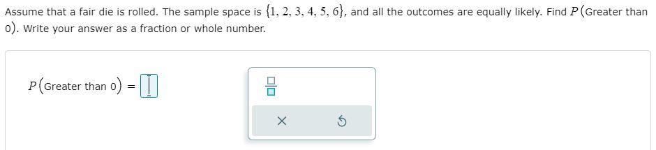 Solved Assume that a fair die is rolled. The sample space is | Chegg.com