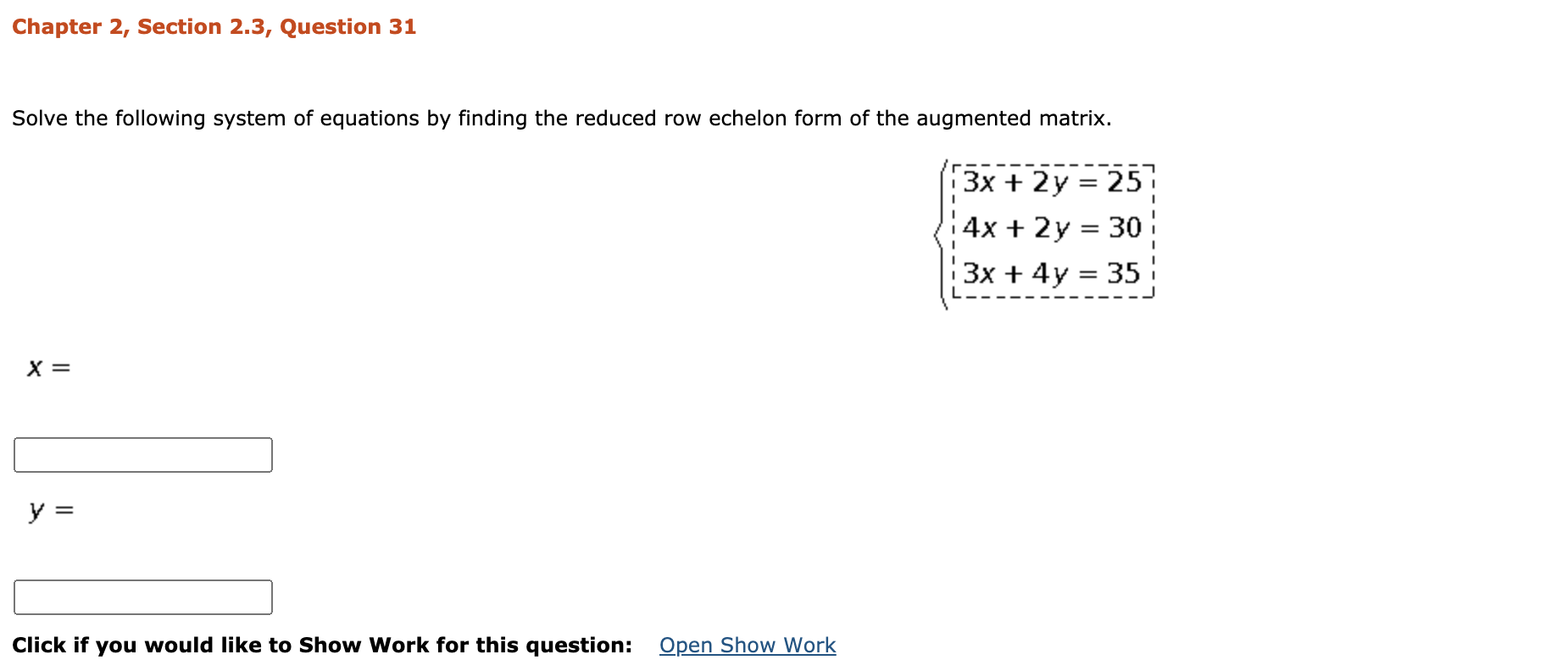 Solved Chapter 2, Section 2.3, Question 31 Solve the | Chegg.com