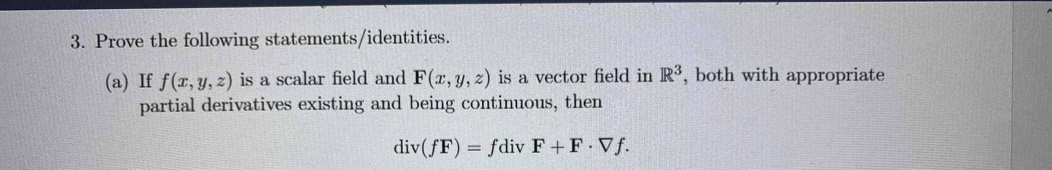 Solved Prove The Following Statements/identities.(a) ﻿If | Chegg.com