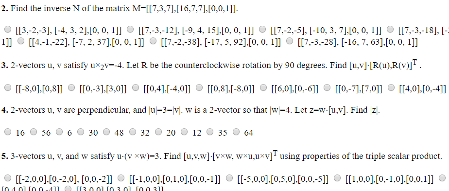 Solved Linear algebra. Please help me with all 4 questions. | Chegg.com