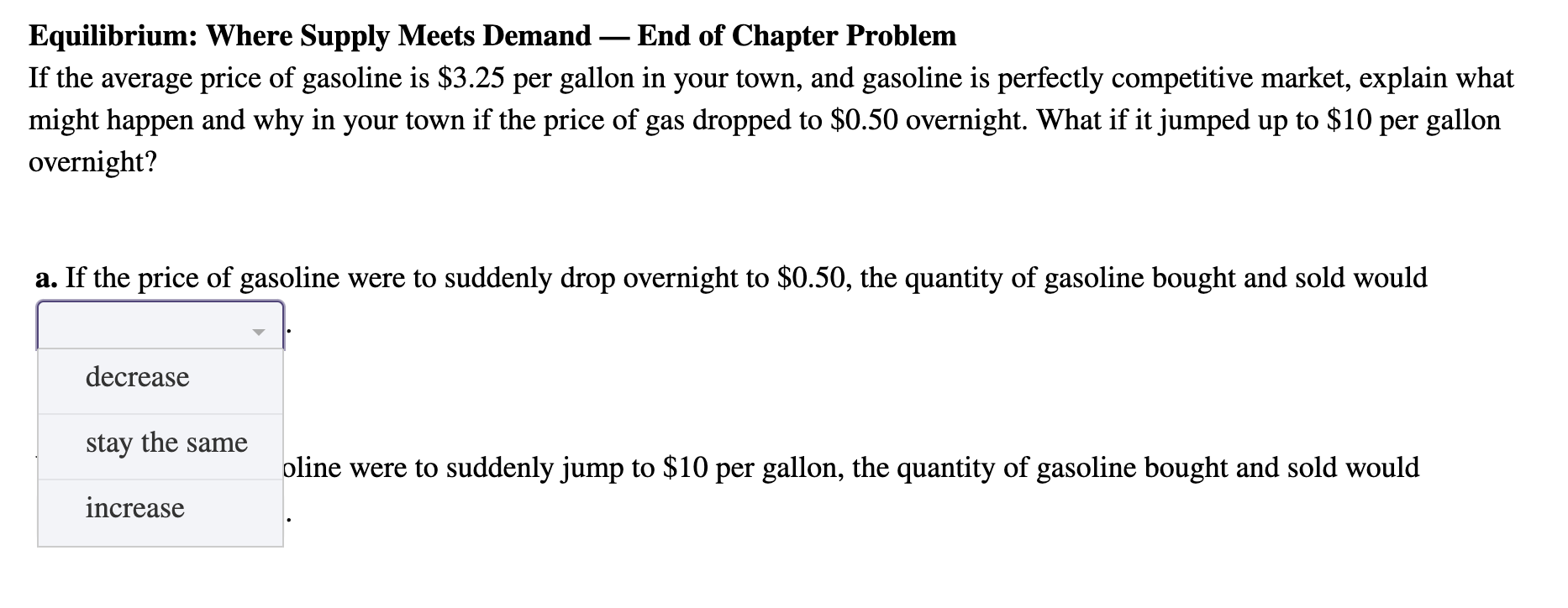 Solved Equilibrium Where Supply Meets Demand End of Chapter