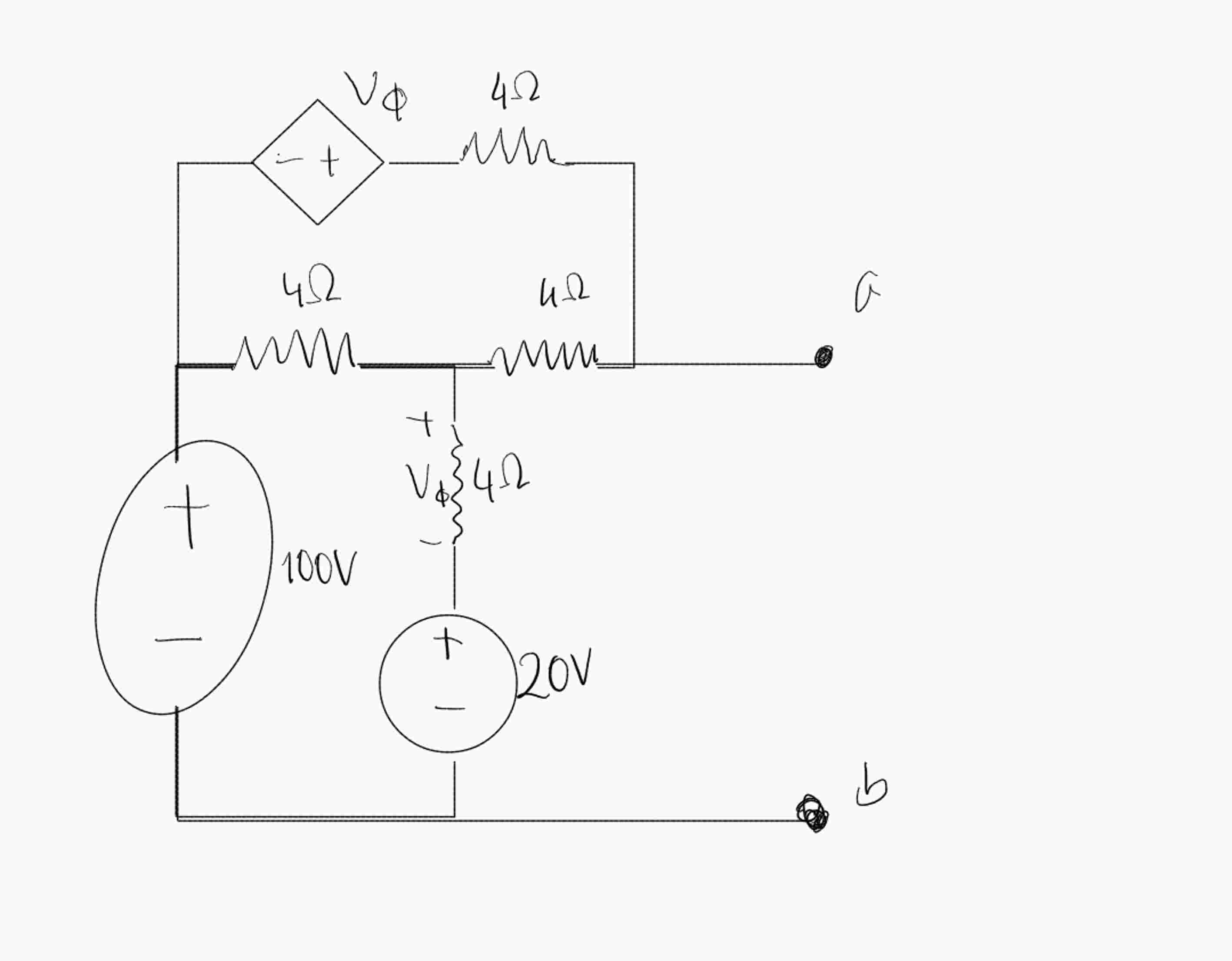 Solved Find the thevenin equivalent of the circuit. Use test | Chegg.com
