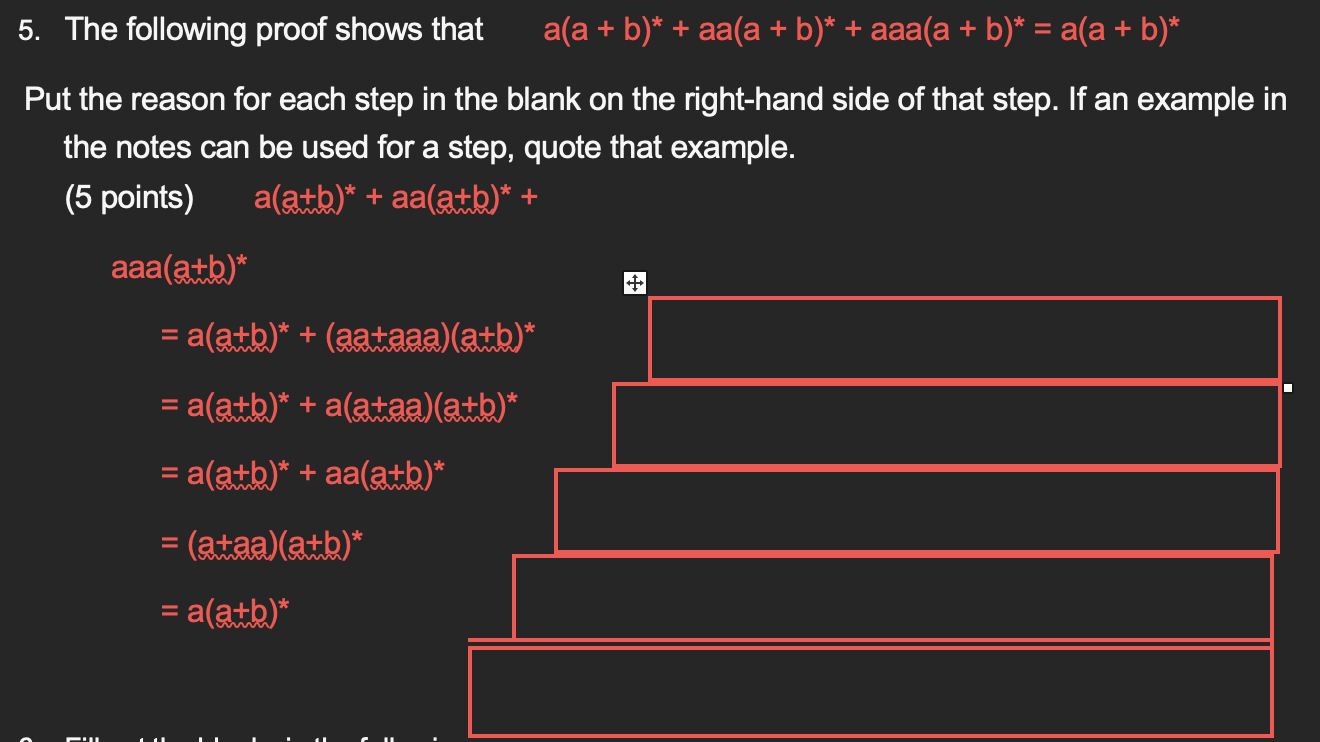 Solved 5. The following proof shows that | Chegg.com