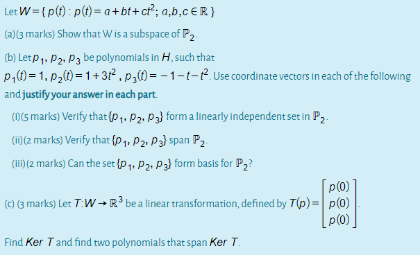 Solved Let W P T P T A Bt Ct A B Cer A 3 Marks Chegg Com