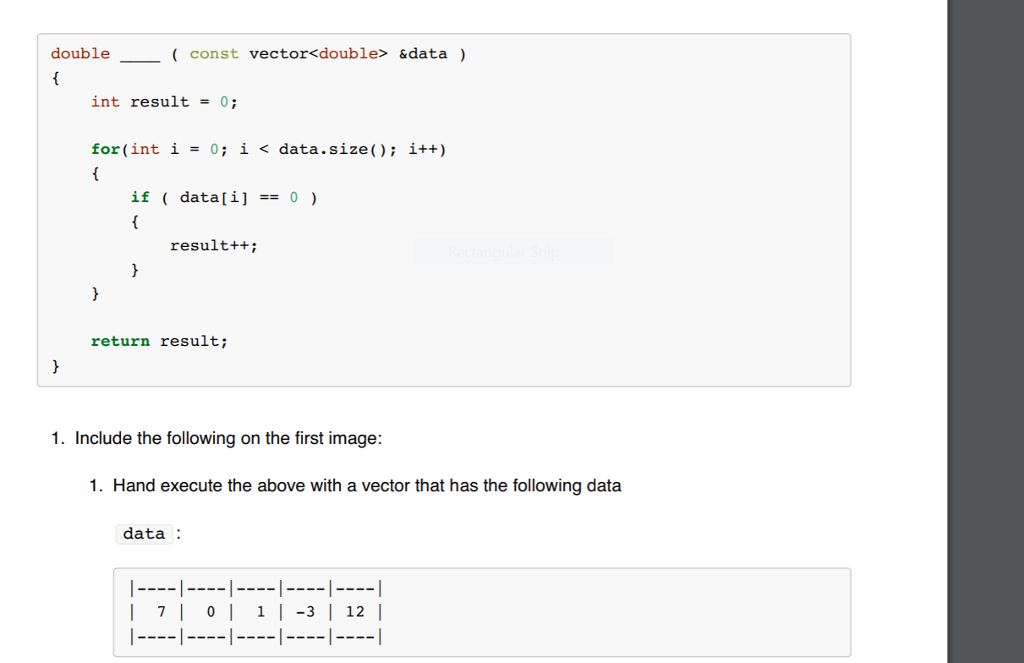 Solved doubleconst vector | Chegg.com