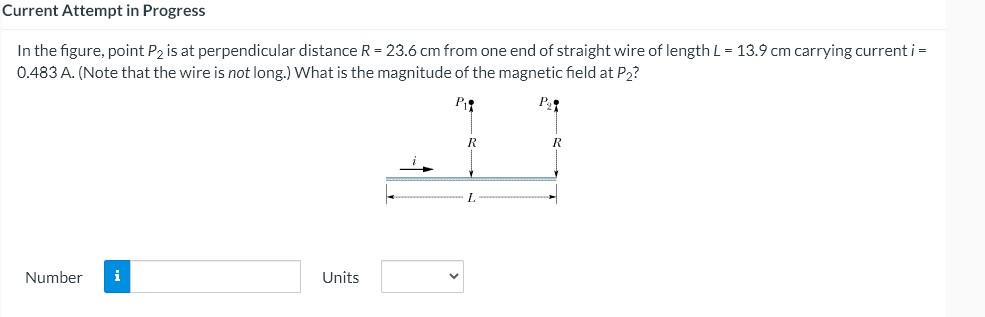 Solved Current Attempt in Progress In the figure, point P2 | Chegg.com