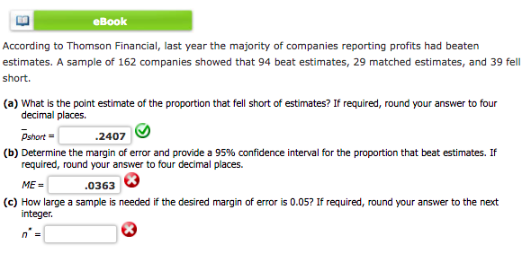 Solved EBook According To Thomson Financial, Last Year The | Chegg.com