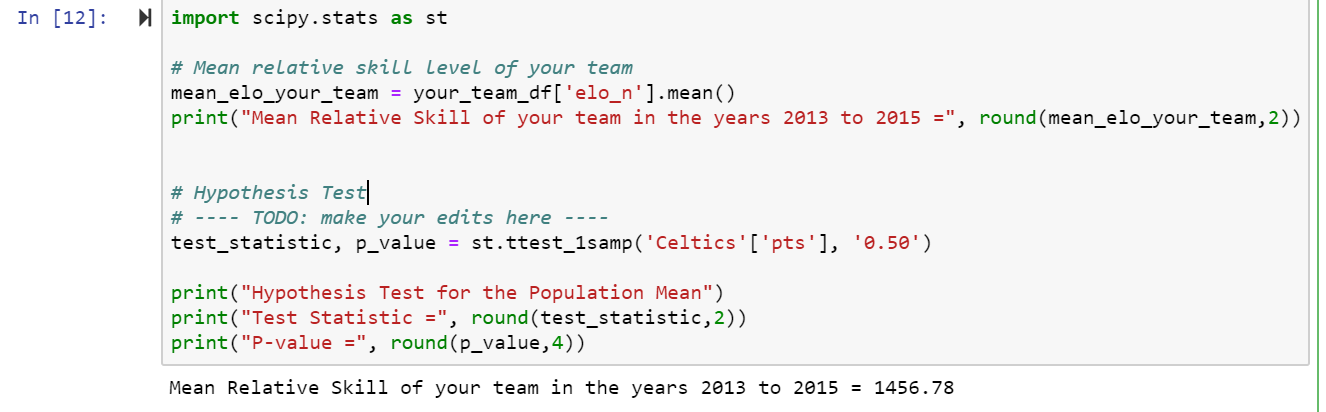 Instructions: Step 3: Hypothesis Test for the | Chegg.com