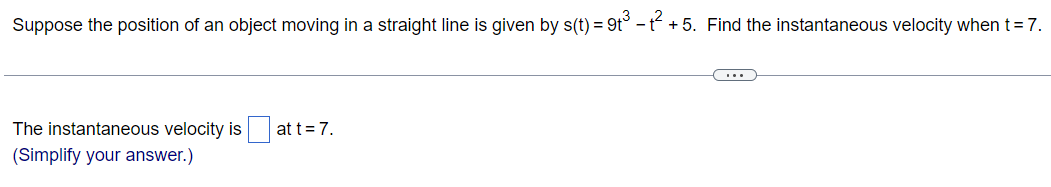 Solved Suppose The Position Of An Object Moving In A | Chegg.com