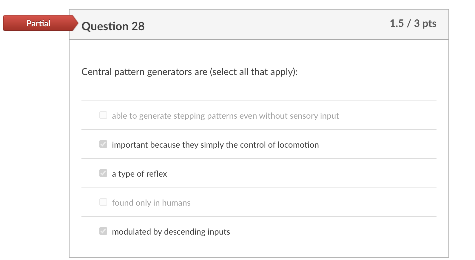 Solved I got partial credit. There are at least 2 right | Chegg.com