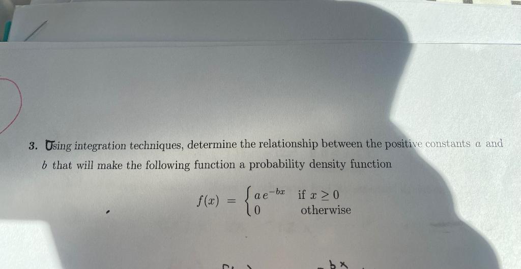 Solved 3. Using Integration Techniques, Determine The | Chegg.com