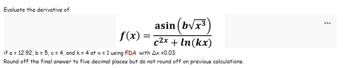 Solved Round Off The Final Answer To Five Decimal Places But Chegg