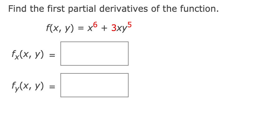 Solved Find the first partial derivatives of the function. | Chegg.com