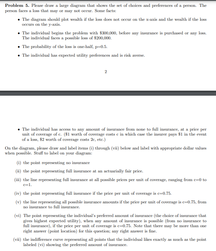 Problem 5. Please draw a large diagram that shows the | Chegg.com