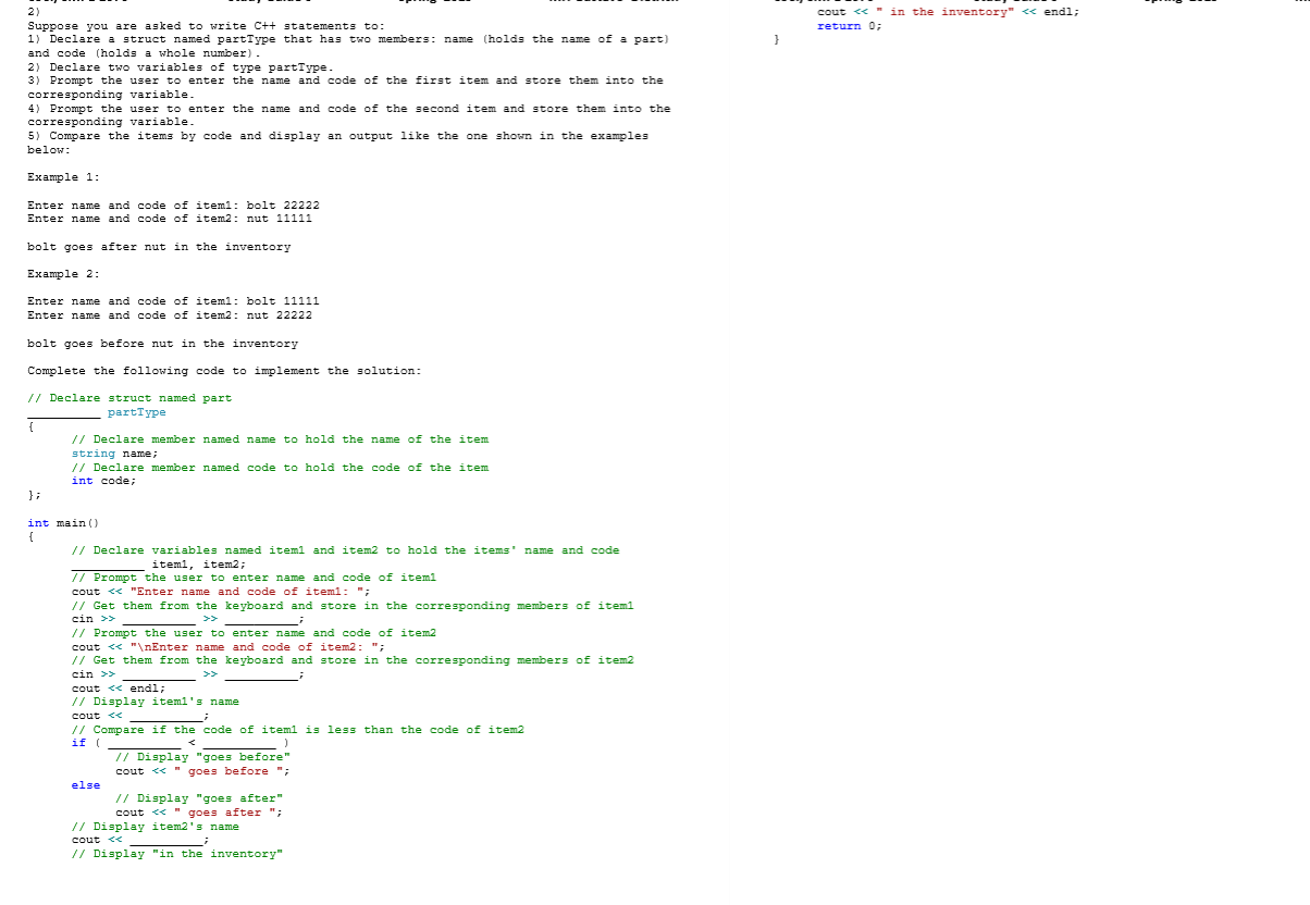 Solved cout