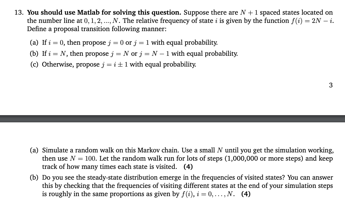 Solved 3. You Should Use Matlab For Solving This Question. | Chegg.com