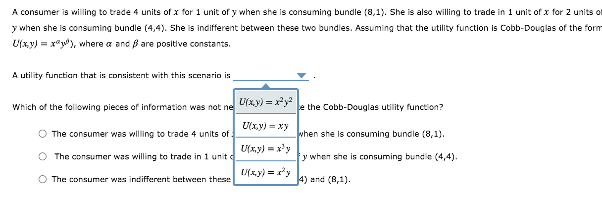 Solved 6. Problems 3.7 A consumer is willing to trade 3 | Chegg.com