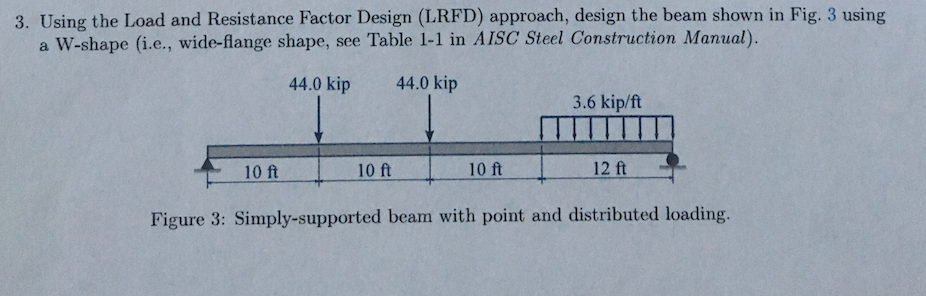 Solved 3. Using The Load And Resistance Factor Design (LRFD) | Chegg.com