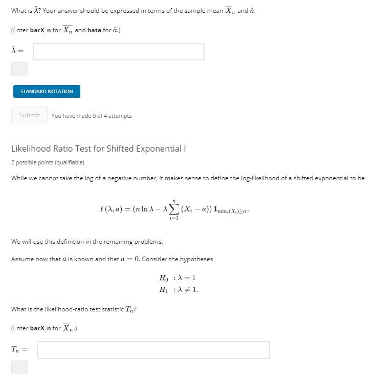 3. Likelihood Ratio Test Bookmark this page iid In | Chegg.com