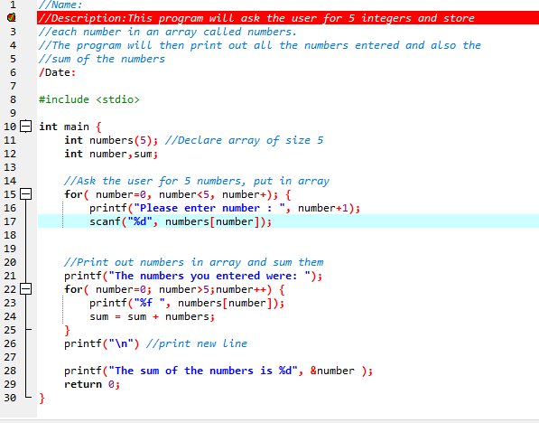 Solved Description: This program will ask the user for 5 | Chegg.com