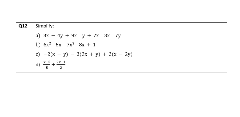6x - 12y 3 7. Observe como Clarissa simplificou a expressão 6x - 12y 3 6x  131 Ox 3 127 x-By=2x – 4y - 2 