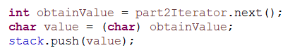 Solved In Java, I am trying to get an ASCII letter value | Chegg.com
