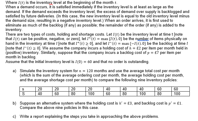 PROBLEM C: A SIMULATION PROBLEM Use Simulation | Chegg.com