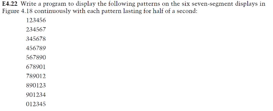 E4.22 Write a program to display the following | Chegg.com
