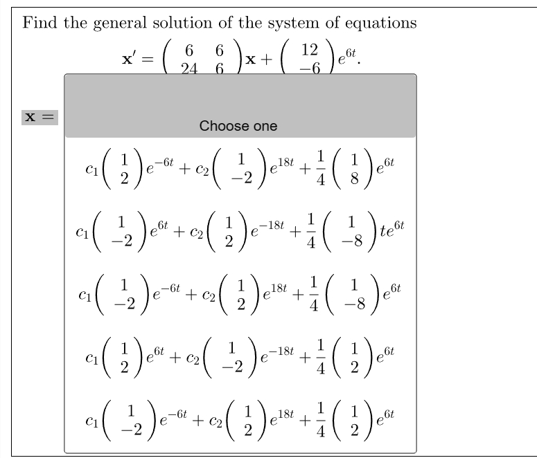 Solved Find The General Solution Of The System Of | Chegg.com