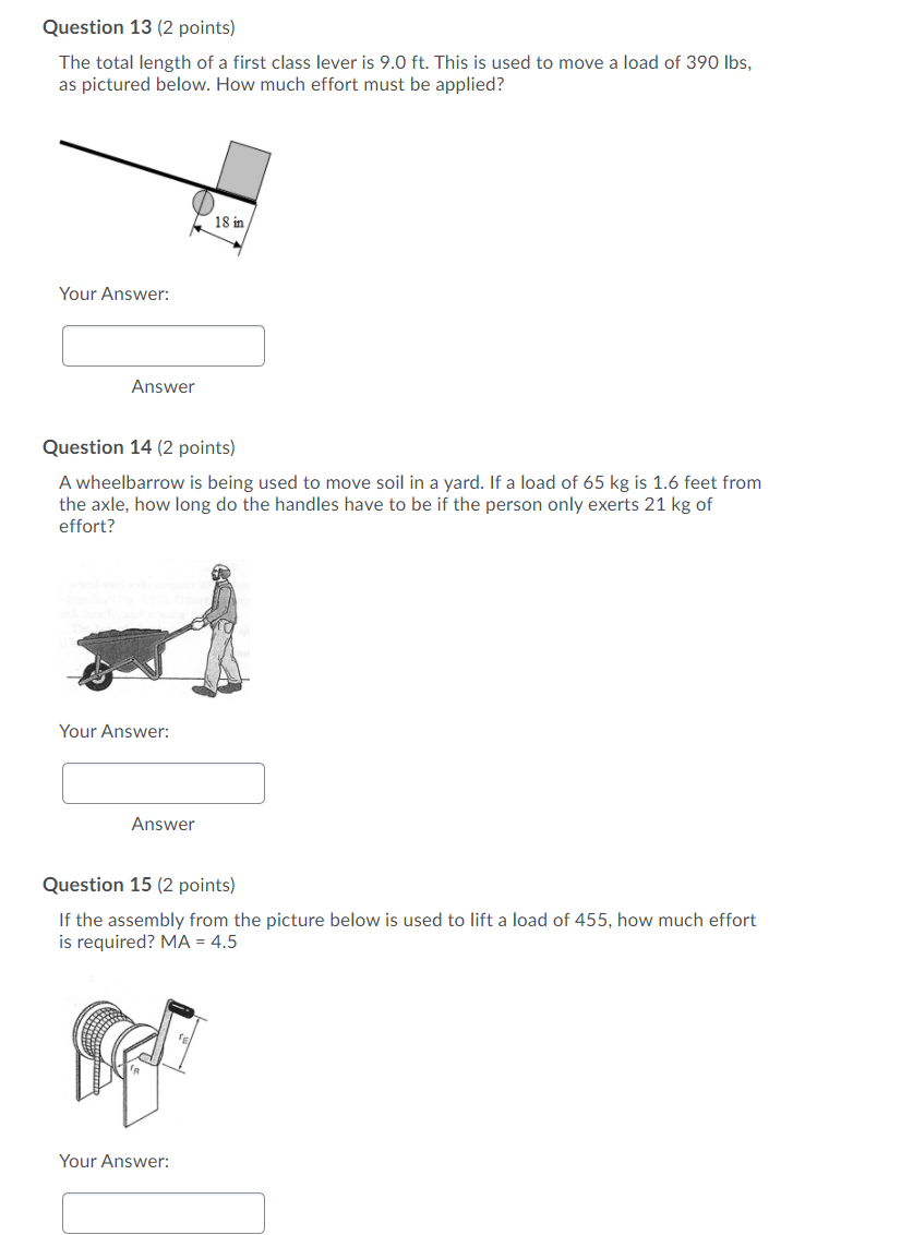 Solved Question 13 2 points The total length of a first Chegg