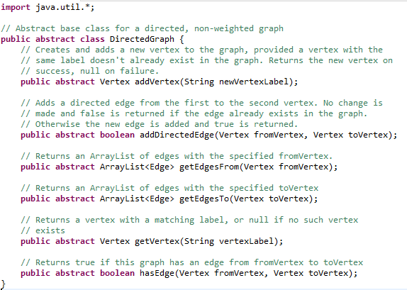 Solved 14.11 Graph representations Java Step 1: Inspect | Chegg.com